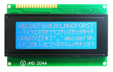 LM204A G/W LCD Module 20*4 Characters LCM - Click Image to Close