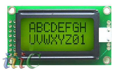LM571 Y/YG LCD Module 8*2 Characters LCM