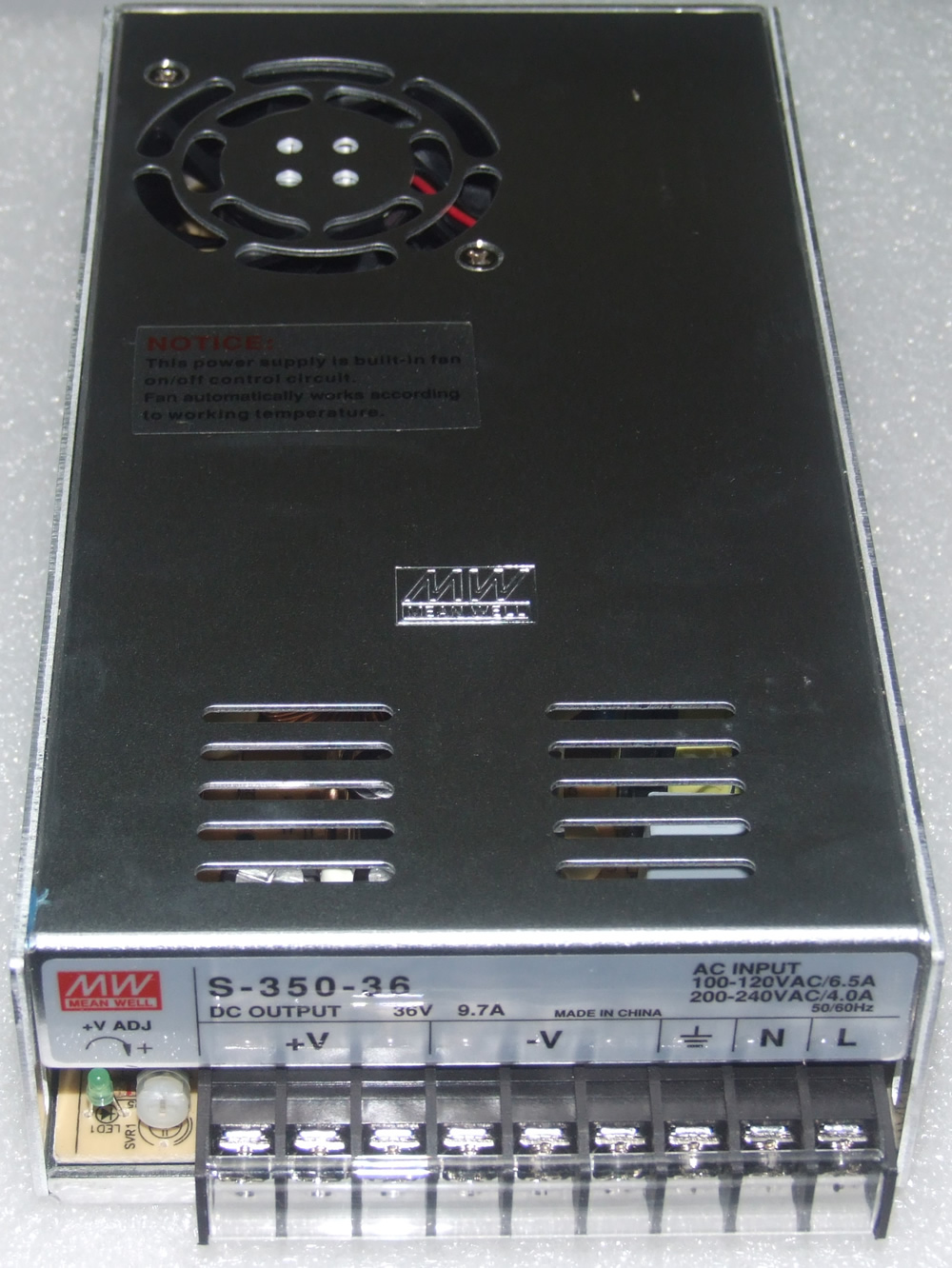 S-350-12 [12V 29A] 350W Single Output Switching Power Supply - Click Image to Close
