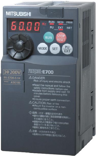 FR-E740-0.4K FREQUENCY INVERTERS FREQROL E700 SERIES - Click Image to Close