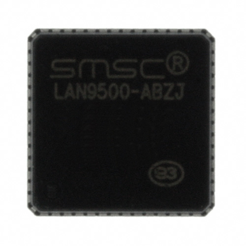 IC USB 2.0 ETHER CTRLR 56-QFN - LAN9500-ABZJ